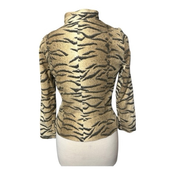 Vintage 1980s, Alberto Malaki sport, Tiger Print Jacket - Picture 2 of 6